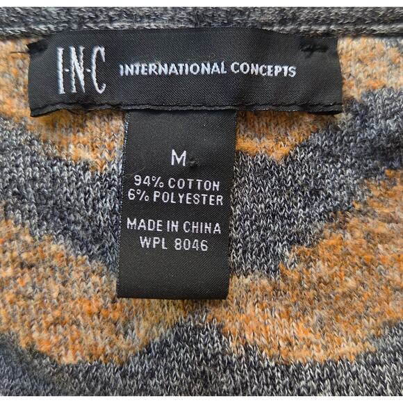 INC Southwestern Waterfall Open Cardigan Sweater M Sunset Colors - Picture 4 of 6